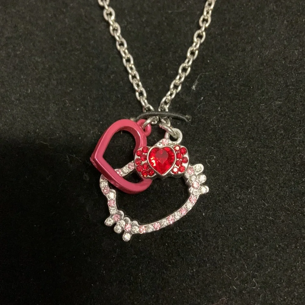 Hello Kitty Sanrio Rhinestone Necklace - Picture 4 of 11